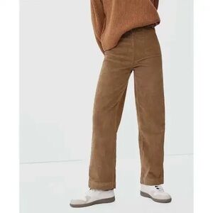 Everlane Women's Tan Wide Leg Corduroy Pants